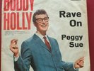 BUDDY HOLLY 45Rpm RAVE ON / PEGGY SUE Germany 1957 Coral c60010