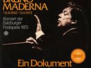 MADERNA Conducts MESSIAEN STRAVINSKY BOULEZ LUTOSLAVSKI Telefunken 2LP 1973 Live