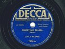 CURLY WEAVER w/ BLIND WILLIE McTELL  Decca 7906  V  Two Faced Woman/ Sometime...