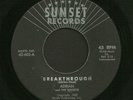 Surf Instrumental 45 - ADRIAN & THE SUNSETS - Breakthrough - Sunset - Hear VG++