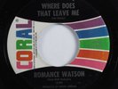 Northern Soul 45 ROMANCE WATSON Where Does That Leave Me CORAL VG+ HEAR