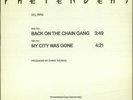 Pretenders Back On The Chain Gang USA 12