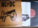 AC/DC FOR THOSE ABOUT TO ROCK Lp  ALBERT FIRST PRESSING  AUSTRALIA 1981