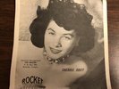 SHERREE SCOTT cardboard insert 45 ROCKET ROCKABILLY PRESS PHOTO