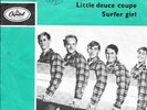 THE BEACH BOYS 45 LITTLE DEUCE COUPE+PS HOLLAND RARE 1963