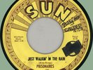 PRISONAIRES Just Walkin' in the Rain / Baby Please 45rpm Sun 1953 original press