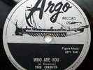 the ORBITS doo-wop 78 WHO ARE YOU b/w Mr. HARD LUCK on Mint Minus ARGO    TB1063
