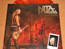 NITA STRAUSS -CONTROLLED CHAOS -KICKSTARTER SIGNED ORANGE/BLACK SPLATTER LP -200