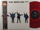 BEATLES Help EMI/ODEON LP NM mono japan 1982 reissue red vinyl w/insert & obi