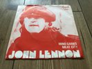 JOHN LENNON mind games / meat city RARE SWEDISH PS APPLE BEATLES 45