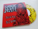 napalm death - tokyo scum-7'- yelow marble vinyl  -