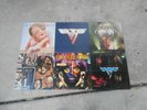 VAN HALEN-DAVID LEE ROTH-6 LP'S-S/T-II-FAIR WARNING-1984-5150-EAT 'EM AND SMILE