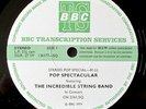 INCREDIBLE STRING BAND 1974 BBC TRANSCRIPTION DISC LIVE CONCERT FOLK ROCK PROG