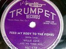 WILLIE LOVE & THREE ACES blues 78 FEED MY BODY TO THE FISHES   FALLING RAIN TB99