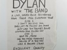 BOB DYLAN WITH THE BAND Live, 1966 European Tour LP unofficial release