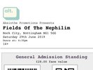 fields of the nephilim Ticket. Gothic. Gig Ticket