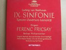 2LP BOX DGG TULIP FERENC FRICSAY BEETHOVEN IX SINFONIE DGG STEREO GER 1962