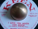 Milton Grayson - I Love You Much Too Much R&B POPCORN SOUL 45 LISTEN