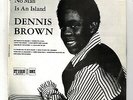 DENNIS BROWN-no man is an island   studio 1 LP   (hear)   reggae rare UK repress