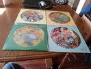 4 VTG WALT DISNEY'S PICTURE DISC LP'S CINDERELLA,BAMBI, PINOCCHIO & THE JUNGLE B