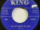 MAC CURTIS - That Ain't Nothing But Right / Don't You Love Me King 4995 RAB