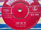 THE BEATLES LOVE ME DO / P.S. I LOVE YOU. ORIGINAL RED LABEL NO MIGTB TEXT EX+
