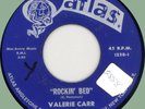 VALERIE CARR Rockin' Bed / Make Someone Happy 45rpm Atlas 1964 popcorn soul