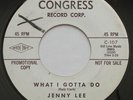 Northern Soul JENNY LEE What I Gotta Do/Show Me A Man VG+ CONGRESS Promo 45 MP3