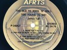 JETHRO TULL Too Old To Rock n Roll AMERICAN FORCES RADIO LP John Travolta AFRTS