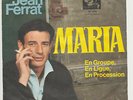 JEAN FERRAT - MARIA - EN GROUPE EN LIGUE EN PROCESSION - MADE IN GERMANY