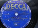 Ink Spots 78rpm Single 10-inch Decca #3987 I Don't Want To Set The World On Fire