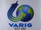 Conjunto Fogueira Três 'Varig 1927-1987' 1987 Brasil Picture disc Vinyl LP RARE