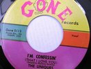 THE UNIQUES I'm Confessin' bw I'm So Unhappy 45 GONE 5113 DOO-WOP EX MINT-