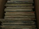 A BOX FULL OF OVER 150 - 7INCH SINGLE RECORDS