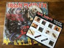 IRON MAIDEN NUMBER OF THE BEAST ORIGINAL PRESS LP + FAN CLUB FLYER - EX