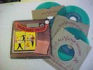 PEE WEE KING SQUARE DANCE TONIGHT  3 45'S EP BOX SET GREEN VINYL