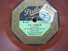 TITO SCHIPA RARE COLOURED 78 RPM LA TOSCA / I PAGLIACCI FRENCH PATHE. X.29