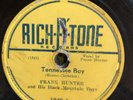 Rich-R-Tone 5545 Frank Hunter Black Mountain Boys TENNESSEE BOY  78rpm Bluegrass