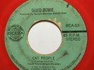 DAVID BOWIE - Cat People // RED VINYL EL SALVADOR 45