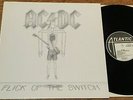AC/DC: Flick Of The Switch ATLANTIC 1983 Embossed UK/Euro 1ST Press VINYL LP EX