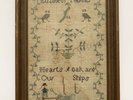 1826 Wales Maritime Sampler David Garrick Sailor Ship Folk Art Antique English