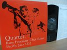 QUARTET RUSS FREEMAN / CHET BAKER PACIFIC JAZZ 1232 Mint JAPAN PRESS