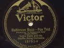 Eubie Blake on 78 rpm Victor 18791: Baltimore Buzz/Bandana Days; Cond V+ 1921
