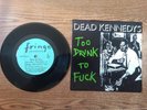 RARE PUNK ROCK1981 MINT-45&VG+SLEEVE-Dead Kennedys Too Drunk To Fuck FP1701 45