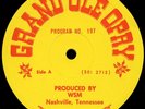 LORETTA LYNN DAVID STRINGBEAN AKEMAN SONNY JAMES GRAND OLE OPRY RADIO SHOW DISC