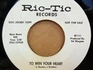 LAURA LEE TO WIN YOUR HEART / SO I WILL OG USA RIC-TIC RECORDS 7