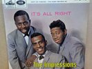 THE IMPRESSIONS IT'S ALL RIGHT OG UK MONO HMV RECORDS 7