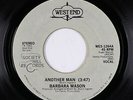 Modern Soul Boogie 45 - Barbara Mason - Another Man - West End - VG+ mp3