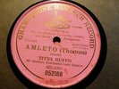 1907 MILAN TITTA RUFFO HAMLET  BRINDISI Pink Label Monarch Record 78
