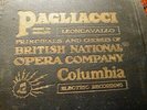 1927 Pagliacci Comp' BRITISH NATIONAL OPERA COMPANY Heddle NASH Eugene GOOSSENS